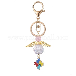 Resin & Alloy Enamel Pendant Keychain&nbsp;KEYC-JKC00763