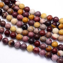 Natural Mookaite Round Beads Strands&nbsp;G-O047-12-6mm