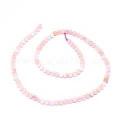 Natural Morganite Beads Strands&nbsp;G-F602-12-4mm