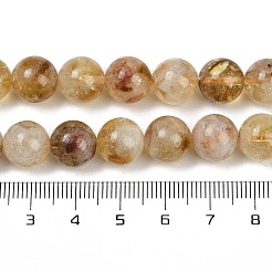 Heated Natural Citrine Beads Strands&nbsp;LS-G-U026-A04-10mm