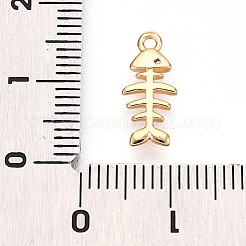 Brass Micro Pave Clear Cubic Zirconia Pendants&nbsp;KK-T075-09G