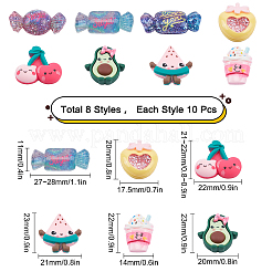 Resin Cabochons&nbsp;CRES-SC0001-59