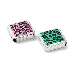 UV Plating Printed Opaque Acrylic Beads&nbsp;OACR-D316-11