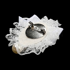Romantic Classic Polyester Lace Bowknot Brooch for Women&nbsp;JEWB-B011-02E