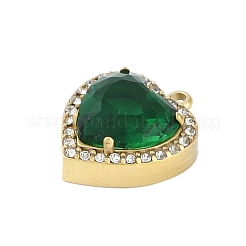 Ion Plating(IP) 304 Stainless Steel Micro Pave Clear Cubic Zirconia&nbsp;STAS-P366-36B-G