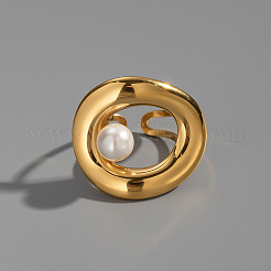 304 Stainless Steel Cuff Rings for Women&nbsp;EK9333
