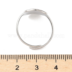 304 Stainless Steel Adjustable Cuff Rings&nbsp;RJEW-S626-01GP-B