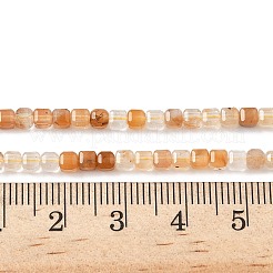 Natural Yellow Rabbit Fur Rutilated Quartz Beads Strands&nbsp;G-L622-A01-3x3mm