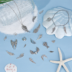 110Pcs 22 Styles Tibetan Style Alloy Pendants&nbsp;FIND-DC0005-79
