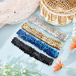 12Pcs 4 Colors Yarn & Rubber Elastic Headbands&nbsp;OHAR-GF0001-17