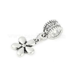 Rack Plating Brass European Dangle Charms&nbsp;KK-R200-01AS-01