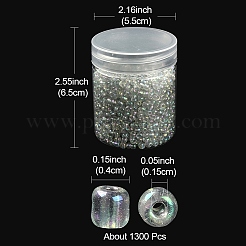 1300Pcs 6/0 Glass Seed Beads&nbsp;SEED-YW0002-21