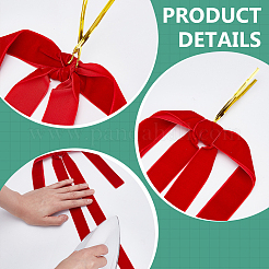 Polyester Bowknot Pendant Decorations&nbsp;FIND-ME0002-74A