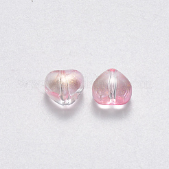 Transparent Spray Painted Glass Beads&nbsp;X-GLAA-R211-02-B04