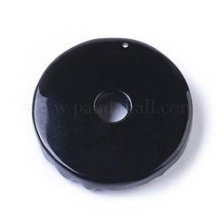 Natural Black Obsidian Pendants&nbsp;G-K298-13