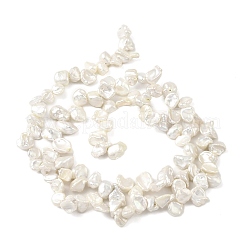 Natural Baroque Keshi Pearl Beads Strands&nbsp;PEAR-B004-07A-01B