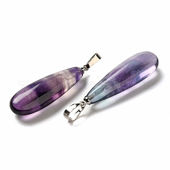 Natural Colorful Fluorit Pendants&nbsp;G-Q192-07P-05