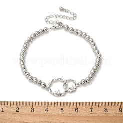 Brass Round Beads Bracelets&nbsp;BJEW-H627-01P