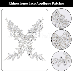 1Pc Rhinestone Flower Appliques&nbsp;PATC-CY0001-30