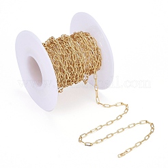 Soldered Brass Paperclip Chains&nbsp;CHC-G005-03G