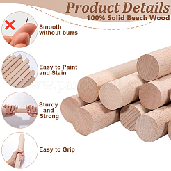 Beech Wood Craft Sticks&nbsp;DIY-WH0128-69