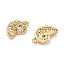 Ocean Brass Micro Pave Clear Cubic Zirconia Charms&nbsp;KK-B160-42G-06