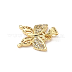 Brass Micro Pave Cubic Zirconia Charms&nbsp;LS-KK-Q068-09B-G