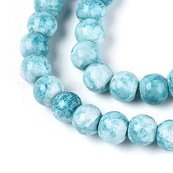 Baking Paint Glass Beads Strands&nbsp;X-DGLA-N016-4mm-08