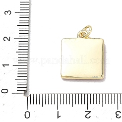 Printed Brass Pendants&nbsp;KK-CBA9B3D-02G-02