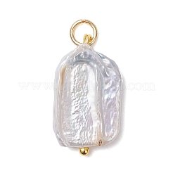 Natural Baroque Pearl Keshi Pearl Pendants&nbsp;PALLOY-JF04628-01