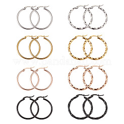 304 Stainless Steel Hoop Earrings&nbsp;EJEW-TA0001-05