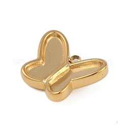 Ion Plating(IP) 304 Stainless Steel Rack Plating Pendant Cabochon Settings&nbsp;STAS-U019-41G