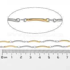Ion Plating(IP) 304 Stainless Steel Curved Bar Link Chains&nbsp;CHS-M005-04GP
