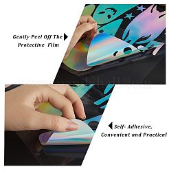 3 Sheets 3 Styles Halloween Laser PVC Waterproof Car Stickers&nbsp;DIY-GF0007-24
