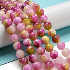 Natural Dyed Yellow Jade Beads Strands&nbsp;G-Q160-A01-01A