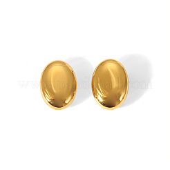 Fashion Oval 304 Stainless Steel Stud Earrings & Pendant Necklaces Sets for Women&nbsp;BL8928-1