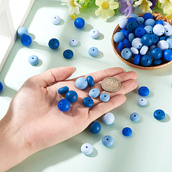 120Pcs 12 Styles Silicone Focal Beads&nbsp;SIL-CW0001-01C