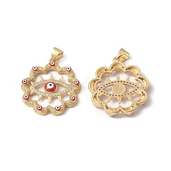 Rack Plating Brass Enamel Pendants&nbsp;KK-D087-27G