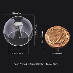 Glass Dome Cover&nbsp;DJEW-WH0039-70