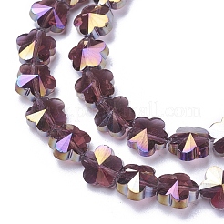 Electroplate Glass Beads Strands&nbsp;EGLA-J148-A-AB08