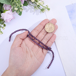 1 Strand Natural Lepidolite/Purple Mica Stone Beads Strands&nbsp;G-ME0001-35