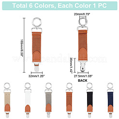 AHADEMAKER 6Pcs 6 Colors Alloy & Iron Hat Clip for Travel&nbsp;AJEW-GA0004-62A