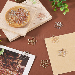 30Pcs 3 Colors Flower Iron Paper Clips&nbsp;AJEW-TA0003-63