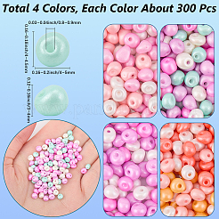 1200Pcs 4 Colors 6/0 Glass Seed Beads&nbsp;SEED-SC0001-55