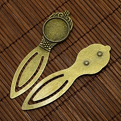 18mm Clear Domed Glass Cabochon Cover for Antique Bronze DIY Alloy Portrait Bookmark Making&nbsp;DIY-X0117-AB-FF
