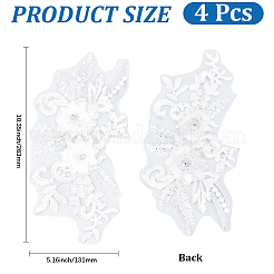 4Pcs Polyester Computerized Embroidered Appliques&nbsp;DIY-CY0003-44