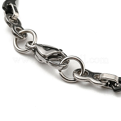 Two Tone 201 Stainless Steel Wave & Infinity Link Chain Bracelet&nbsp;BJEW-B078-42BP