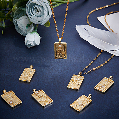 12Pcs 12 Style Brass Micro Pave Clear Cubic Zirconia Pendants&nbsp;KK-SC0003-01