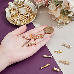 16Pcs Brass Bolo Tie Slide Clasps&nbsp;KK-NB0004-19