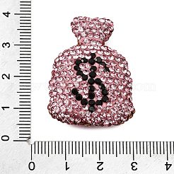 Handmade Polymer Clay Rhinestone Beads&nbsp;CLAY-Z006-04D